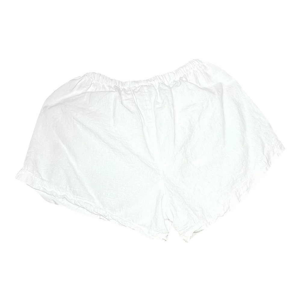 Blanco 100% Cotton Made in Peru White Linen style shorts Size Medium Women
